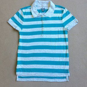 Aerie by American Eagle Women's Striped Tennis Polo Shirt-NWT